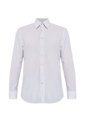 ETRO striped logo shirt - White