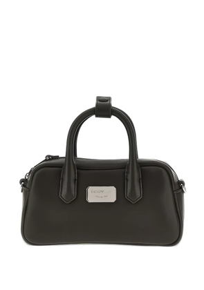 Emporio Armani logo-plaque tote bag - Brown