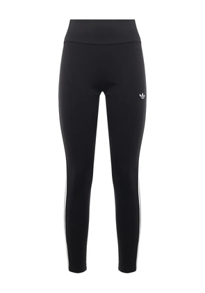 adidas logo-detail elastic-waist leggings - Black