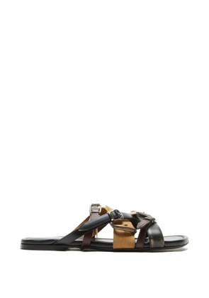 Acne Studios buckle strap sandals - Black