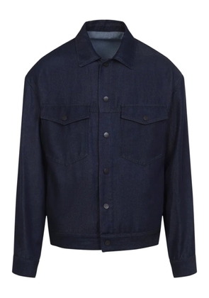 Giorgio Armani buttoned pocket jacket - Blue