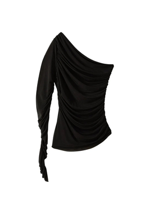 Patrizia Pepe one shoulder stretch top - Black