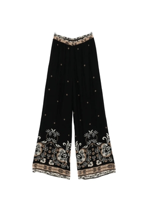 TWINSET floral-print pants - Black
