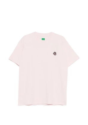 FLÂNEUR logo-patch crew-neck T-shirt - Pink
