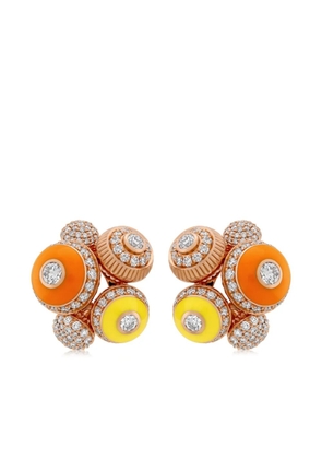 Aneka recycled rose-gold diamond earrings