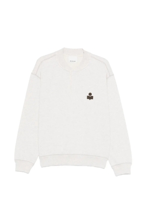 MARANT Mathias logo crew neck sweatshirt - Grey