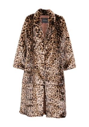 THELAURENT faux fur coat - Brown