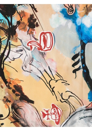 Vivienne Westwood printed scarf - Blue