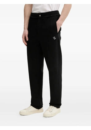 Filling Pieces embroidered-logo trousers - Black
