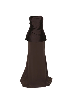Solace London Alia strapless maxi dress - Brown