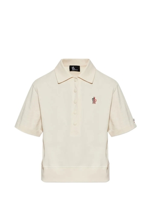 Moncler Grenoble logo-patch polo shirt - Neutrals