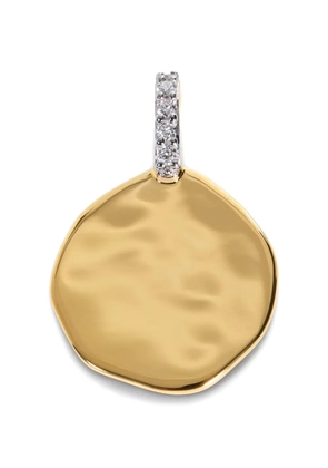 Monica Vinader coin diamond pendant - Gold