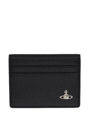 Vivienne Westwood orb-plaque card holder - Black