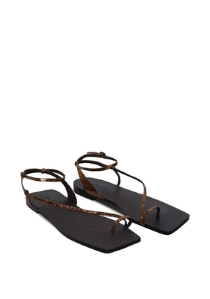 Johanna Ortiz Flamenco Echoes leather sandals - Brown