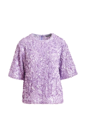 Essentiel Antwerp Juli sequinned T-shirt - Purple