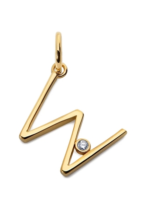 Monica Vinader diamond initial pendant - Gold