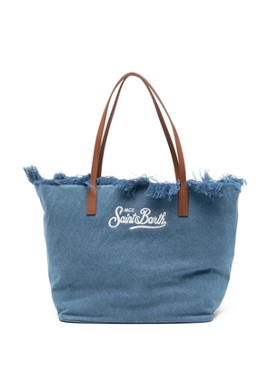 MC2 Saint Barth frayed beach bag - Blue