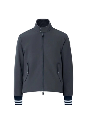Moncler striped cuffs zip jacket - Grey