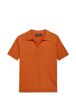 Brooks Brothers V-neck ribbed T-shirt - Brown