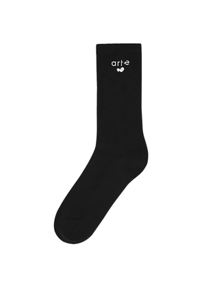 Arte Antwerp heart logo socks - Black