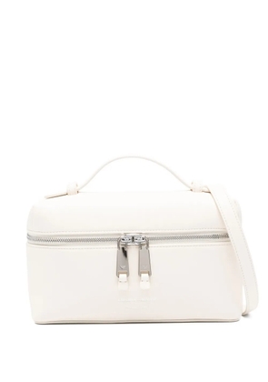 Emporio Armani mini leather tote bag - Neutrals