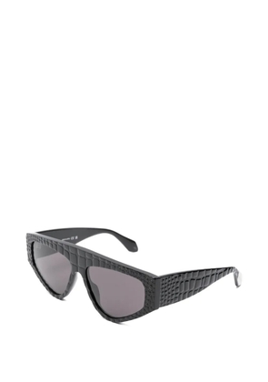 azzedine alaïa geometric-frame sunglasses - Black