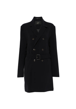 Montecore double-breasted belted coat - Black