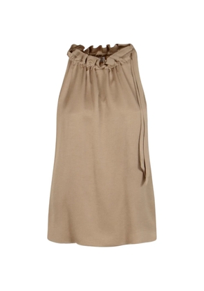 Peserico ruffled-detail top - Neutrals