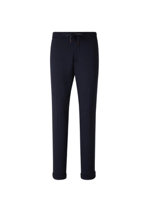 Marco Pescarolo drawstring-fastening trousers - Blue