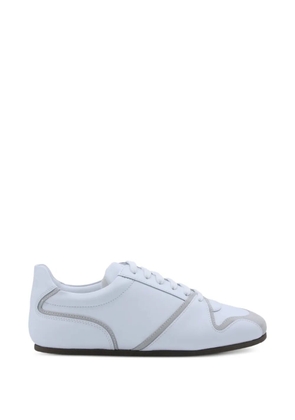 Moschino lace-up panelled sneakers - White