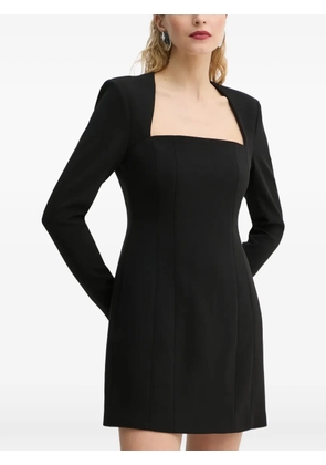 A.L.C. square-neck long-sleeve mini dress - Black