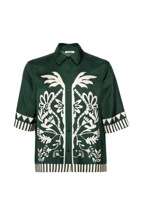 ERES floral-print shirt - Green