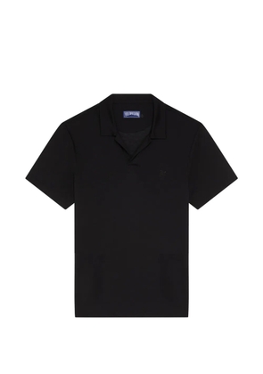 Vilebrequin logo-embroidered polo shirt - Black