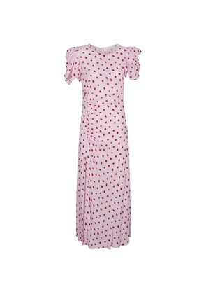 MAR DE MARGARITAS Kristel shirred-back print dress - Pink