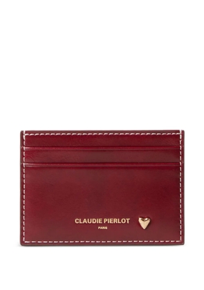 Claudie Pierlot leather cardholder - Red