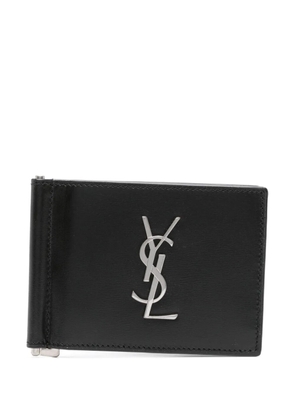 Saint Laurent Cassandre bi-fold leather wallet - Black