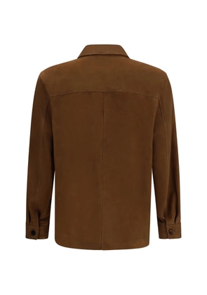Umit Benan Santiago suede shirt jacket - Brown