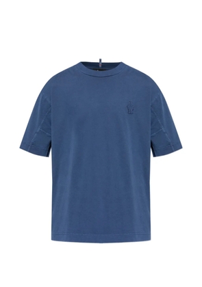 Moncler Grenoble embroidered short-sleeve T-shirt - Blue