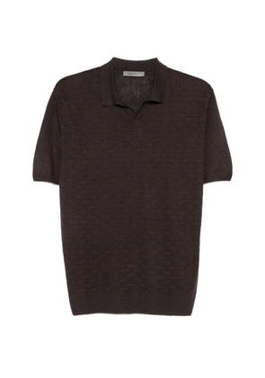 Corneliani textured T-shirt - Brown