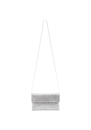 TWENTY FOURHAITCH Morna embellished clutch bag - Silver