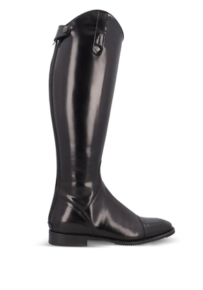 Vintage leather riding boots - Black
