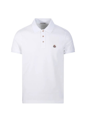 Moncler button logo-detail polo shirt - White