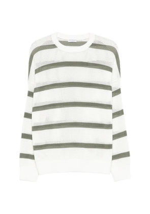 Brunello Cucinelli striped sweater - White