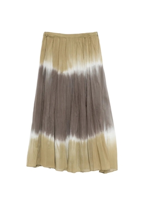 Roberto Collina dip-dye midi skirt - Green