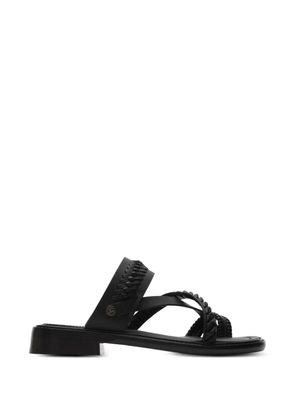 Burberry leather Baez sandals​ - Black