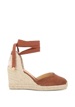 Castañer Chiara wraparound heeled espadrilles - Brown
