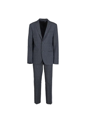 Massimo Rebecchi geometric-patterned suit - Blue