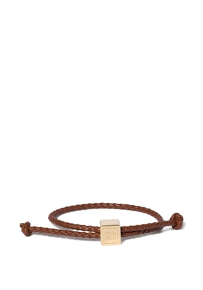 Miu Miu leather bracelet - Gold