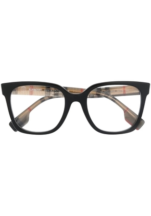 Burberry Eyewear Vintage Check square-frame glasses - Black