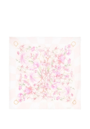 Ferragamo floral shawl - Neutrals